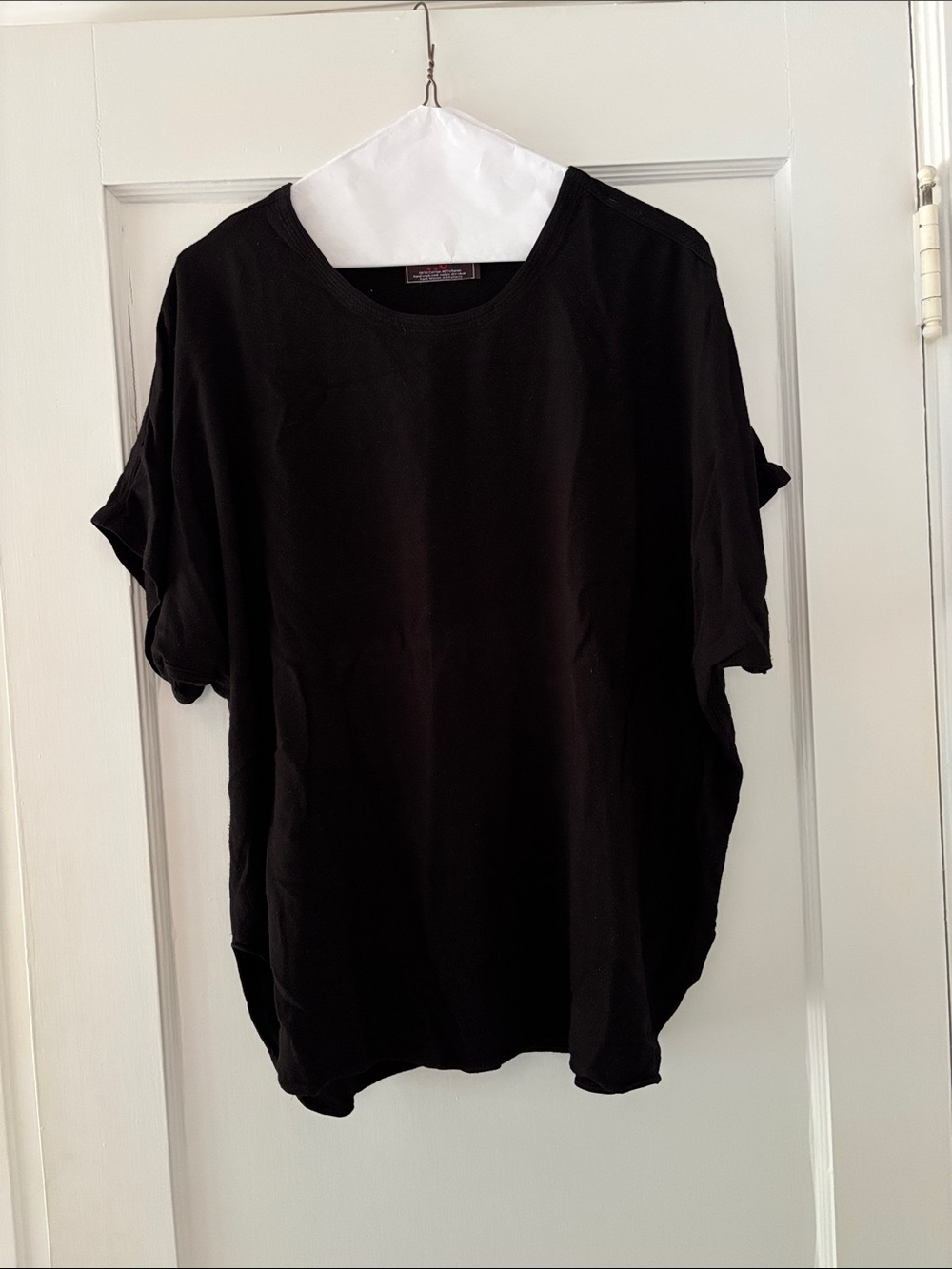Black Women's Tienda iio Short Sleeve Crewneck Top
